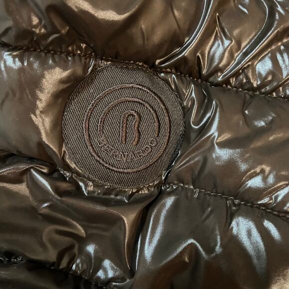 Bernardo Chocolate Hooded Water Resistant Packable Puffer Jacket, Sz M -- NWT - Picture 4 of 16